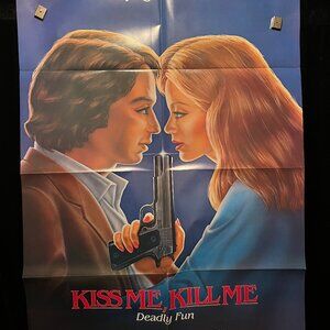 1983 Kiss Me Kill Me AKA Tag The Assassination Game One Sheet Movie Poster.